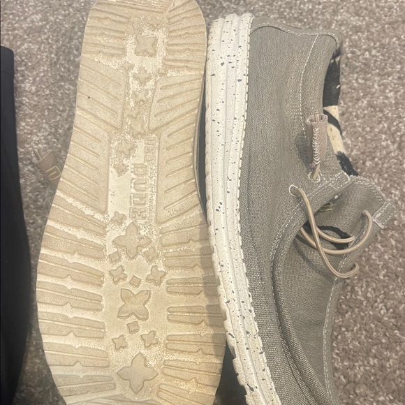 Hey Dude Taupe and Cream Loafers - Picture 3 of 3